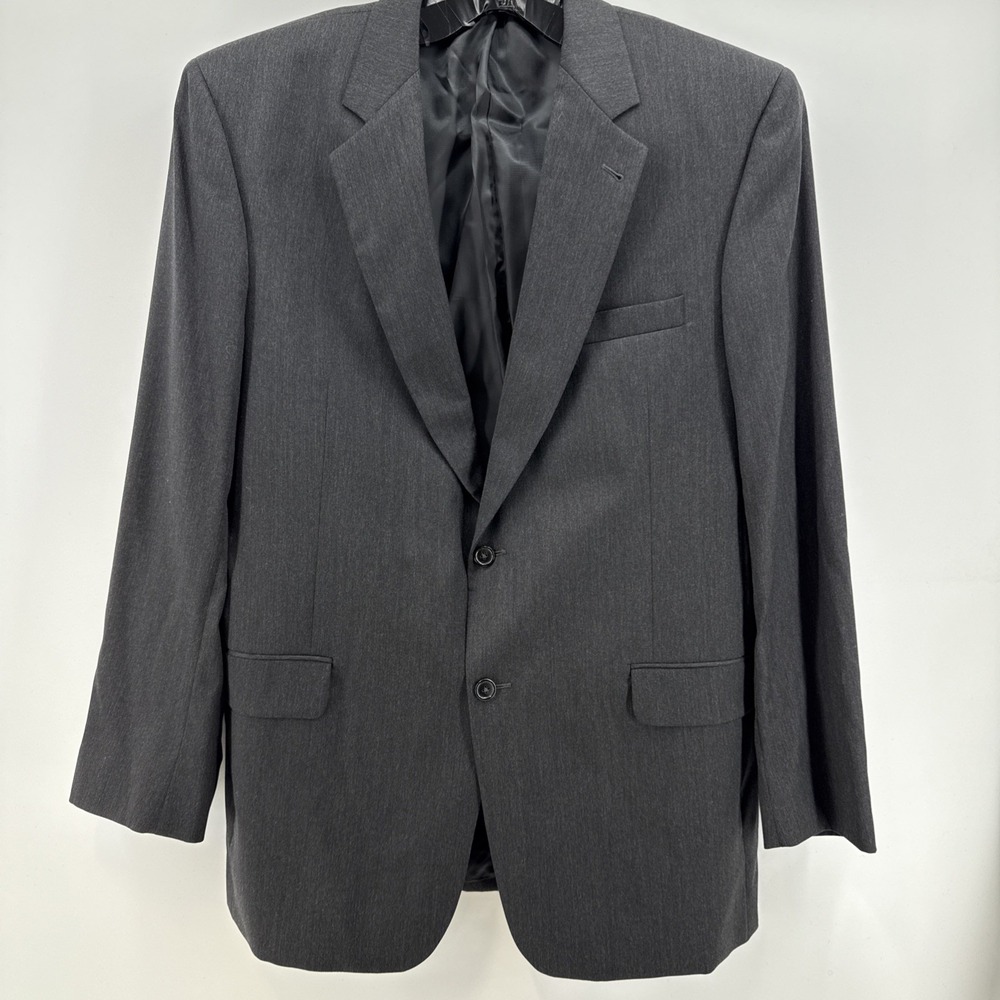 Jos A Bank Signature Gold‎ 44 Long Gordon Mens Sportcoat Dark Gray Wool 2-Button